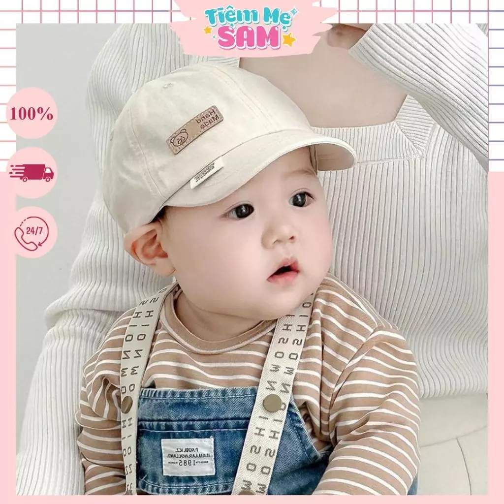 Mũ bóng chày vành ngắn chống nắng tốt, phong cách Hàn Quốc cho bé 1-3 tuổi (MUG05)