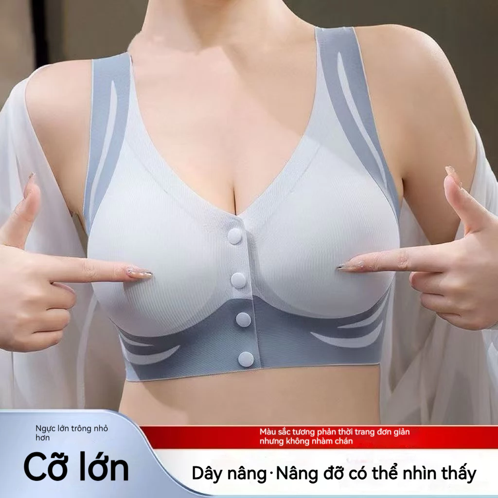 Áo Ngực Cài Khóa Trước Không Đường May - Nâng Ngực Tự Nhiên, Ôm Sát Form Ngực, Chống Tràn Xệ