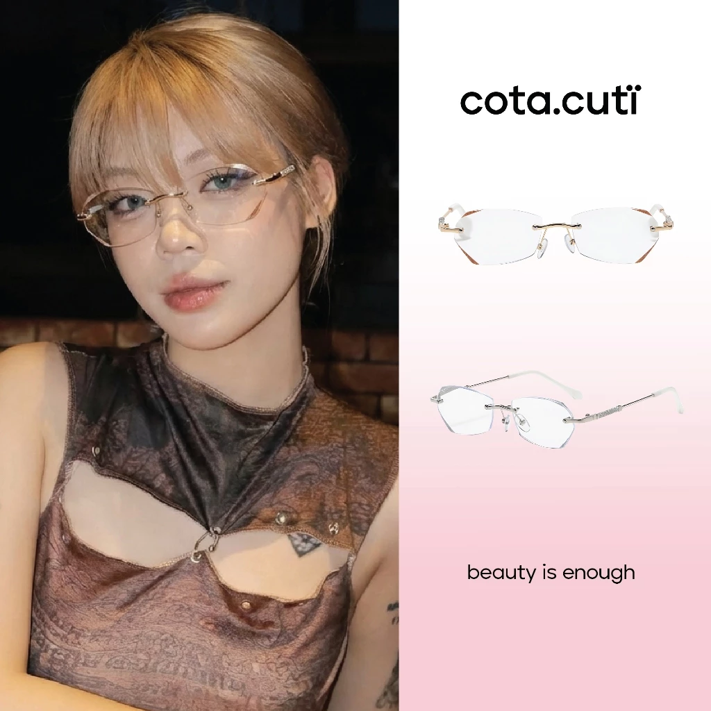 [HALO][cota.cuti x Veebong] Kính Cận/Kính Mắt Thời Trang cota.cuti - Gọng Kính Thiết Kế Cá Tính, Chất Liệu Hợp Kim