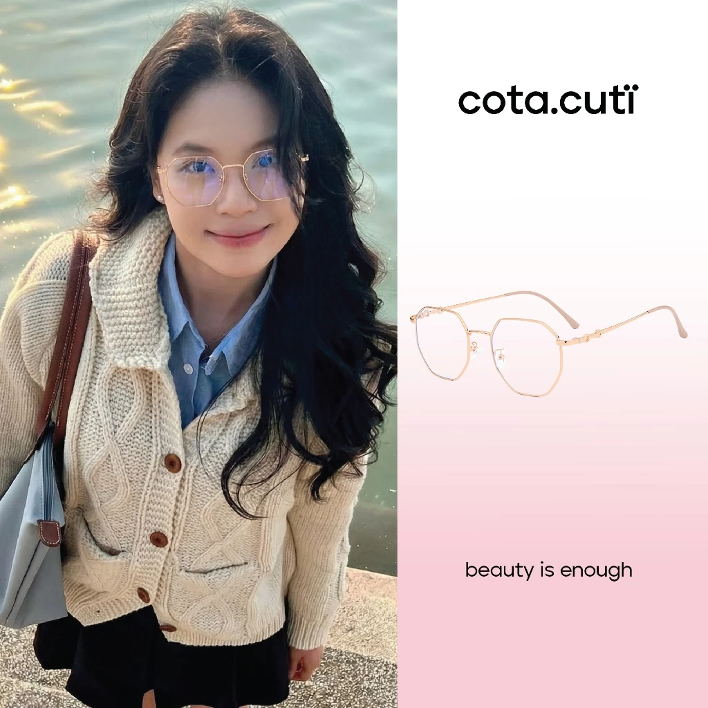 [HÀNG MỚI VỀ][LOU][cota.cuti x Veebong] Kính Cận/Kính Mắt Thời Trang cota.cuti - Gọng Kính Thiết Kế Cá Tín