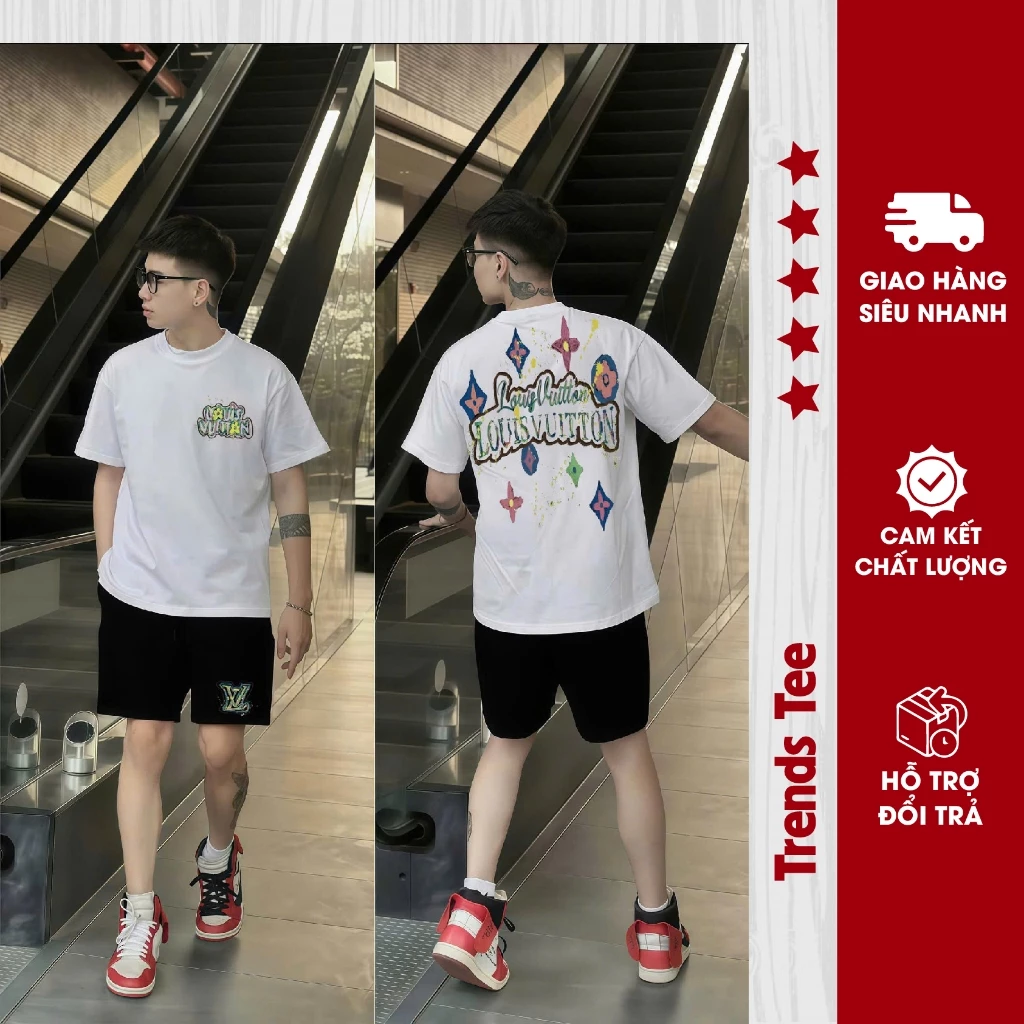 Tổng Hợp Set Bộ Nam Nữ Form Rộng Áo Cotton 100% & Quần Nỉ Chân Cua Đứng Form Cao Cấp In Hình Lệ Vi