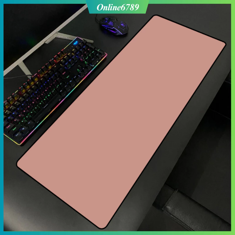 Lót chuột cho nữ size 80x30 màu hồng đào/Peach Pink... nữ tính, bền đẹp có may viền chắc chắn mã HD