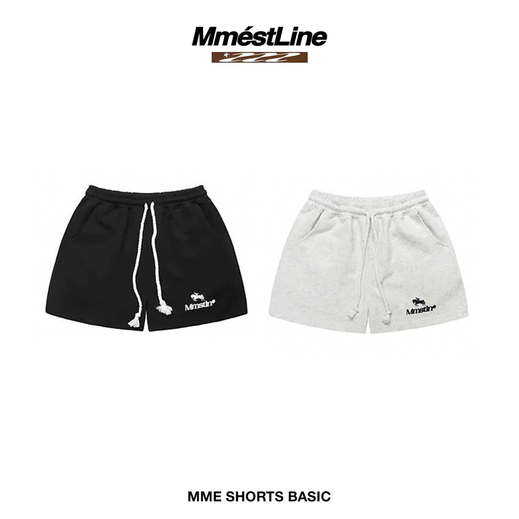 Quần Basic Shorts MMESTLINE form trên gối chất liệu nỉ 2 da mịn cao cấp