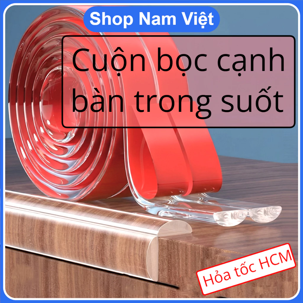 Cuộn Bọc Cạnh Bàn Trong Suốt, Bọc Cạnh Bàn Ghế Giường Tủ Bảo Vệ Trẻ Em