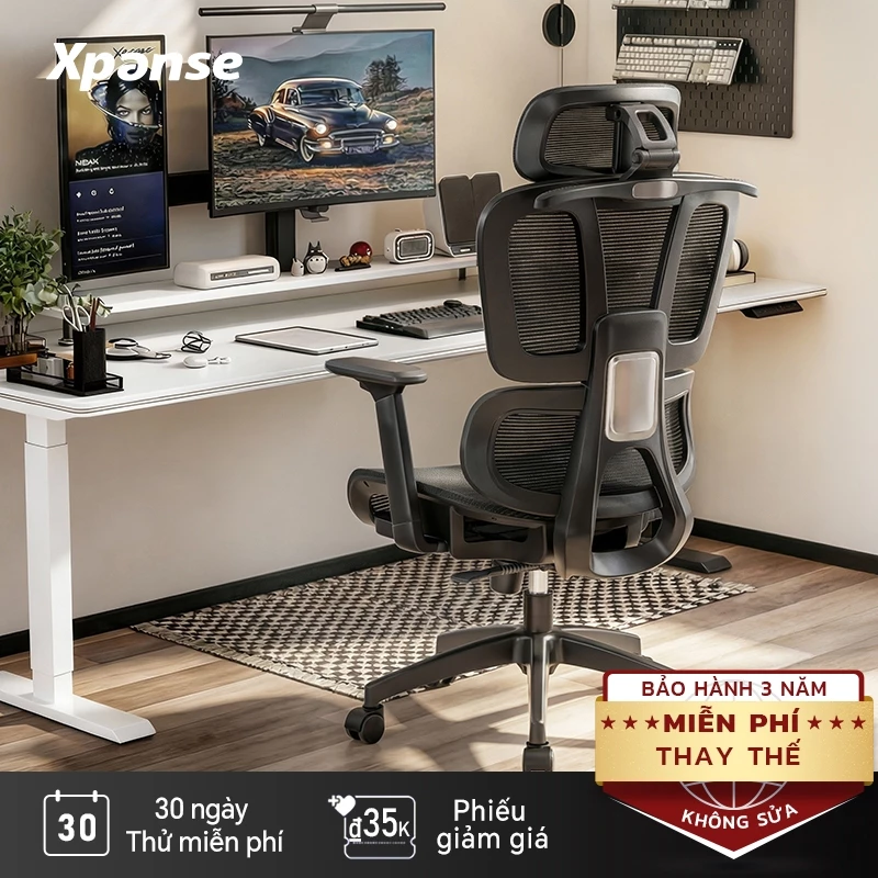Ghế công thái học Xpanse L996 ghế gaming ghế xoay văn phòng Tựa lưng thắt lưng độc lập