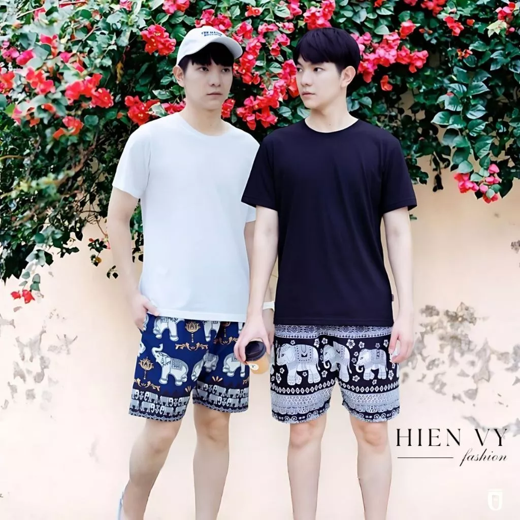 (SIZE 60-75KG) Quần short unisex mặc nhà, đi biển , vải lanh mềm mịn, mát mẻ