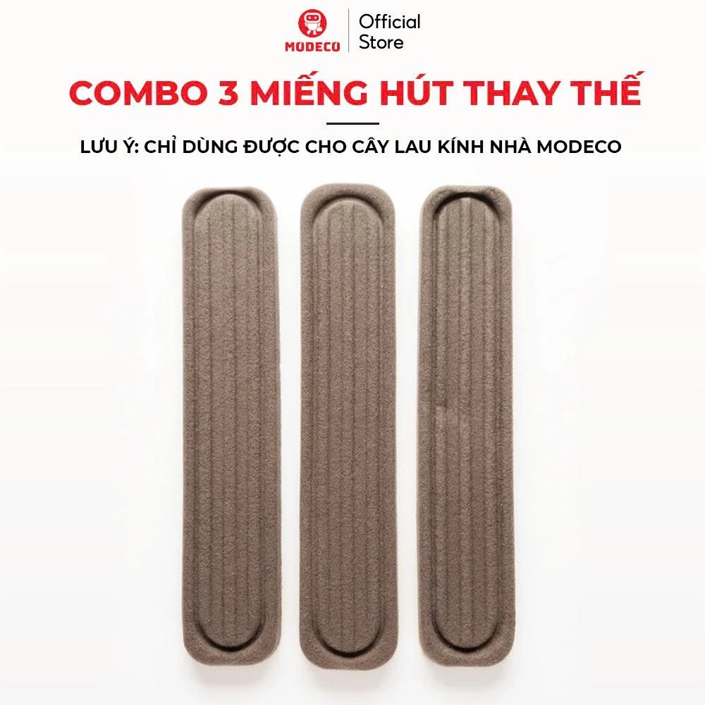 Combo 3 Miếng Mút Lau Kính 4in1 Modeco  – Thay Thế Nhanh, Lau Sạch Không Vệt, Siêu Thấm Nước