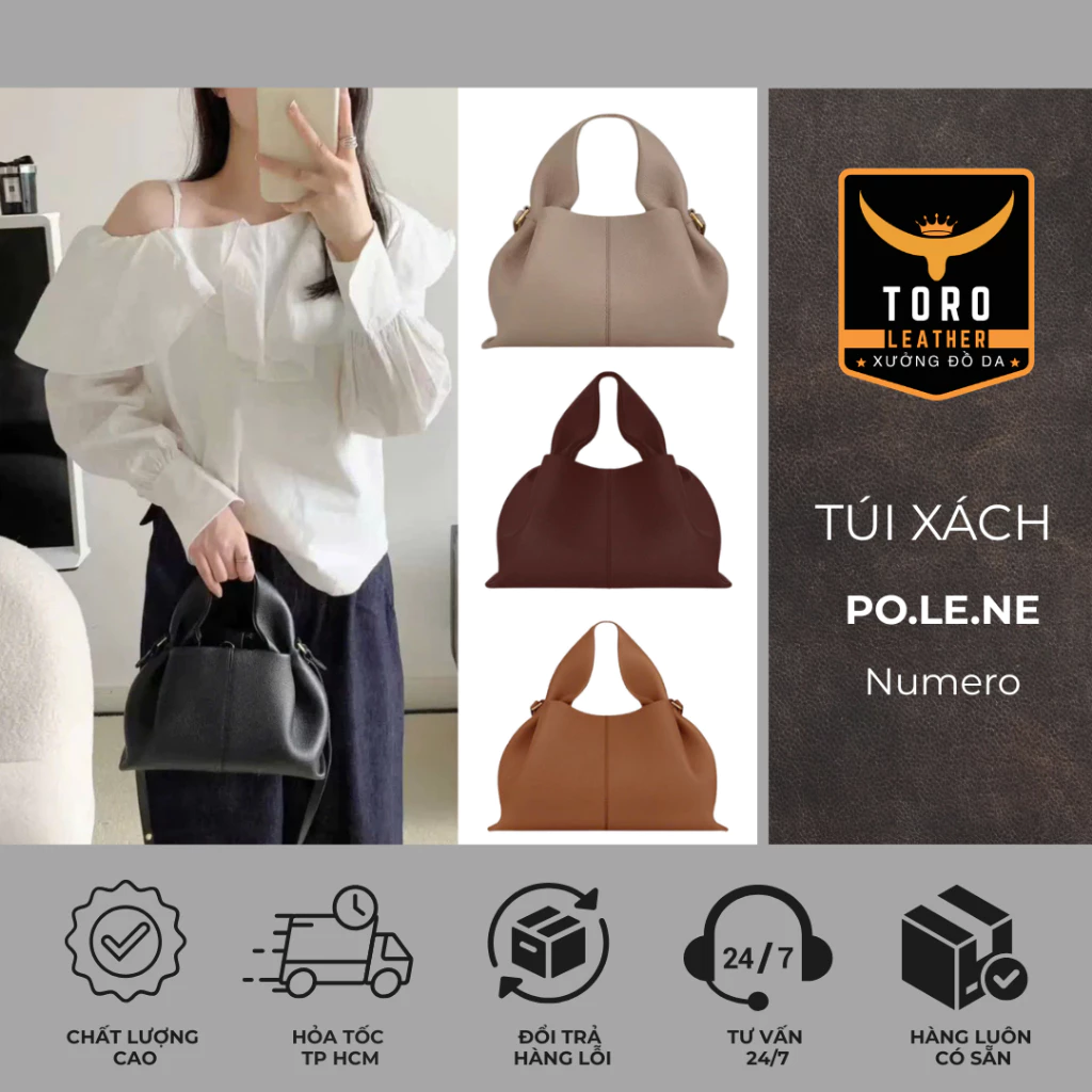 Túi NUMERO (Hàng có sẵn HCM) - Túi xách da microfiber
