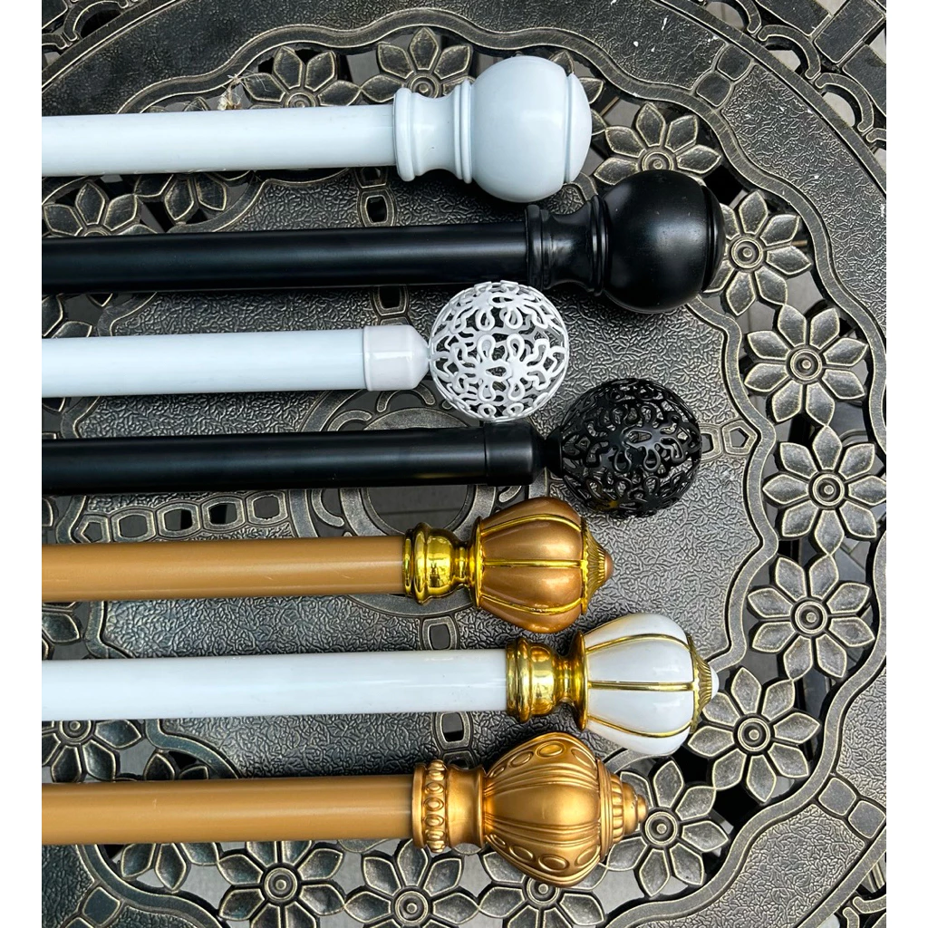 Đầu chụp thanh treo rèm cửa cao cấp (1 cái) decor phòng xinh xắn - MÀN CỬA NGỌC CHÂU