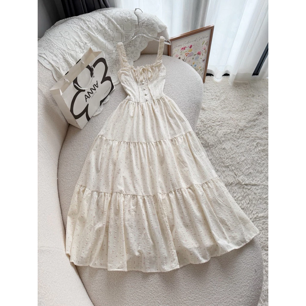Đầm Kiểu Nữ Hoa Nhí Dáng Dài Anna - Eliana Dress