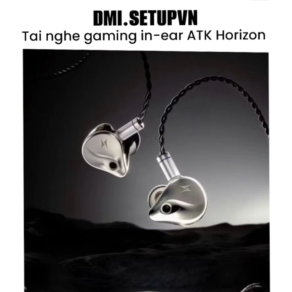[HOẢ TỐC] Tai nghe gaming in-ear ATK Horizon USB-C DSP, DAC 32bit/384kHz, định vị FPS, tai nghe có dây Type-C
