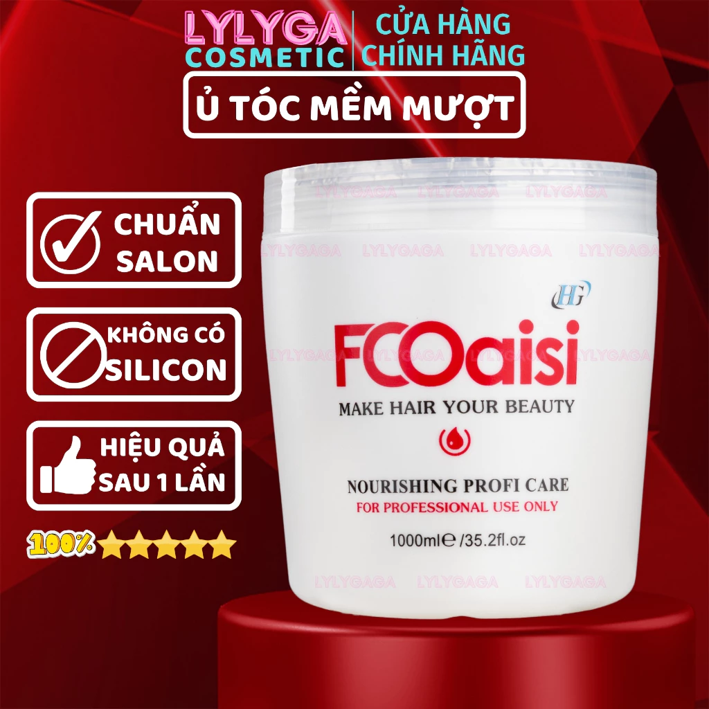 Kem ủ tóc FCOaisi 1000ml và 500ml phiên bản mới chuẩn Oasis Nội Địa Trung dầu xả dầu ủ phục hồi hư tổn hair mask UT12