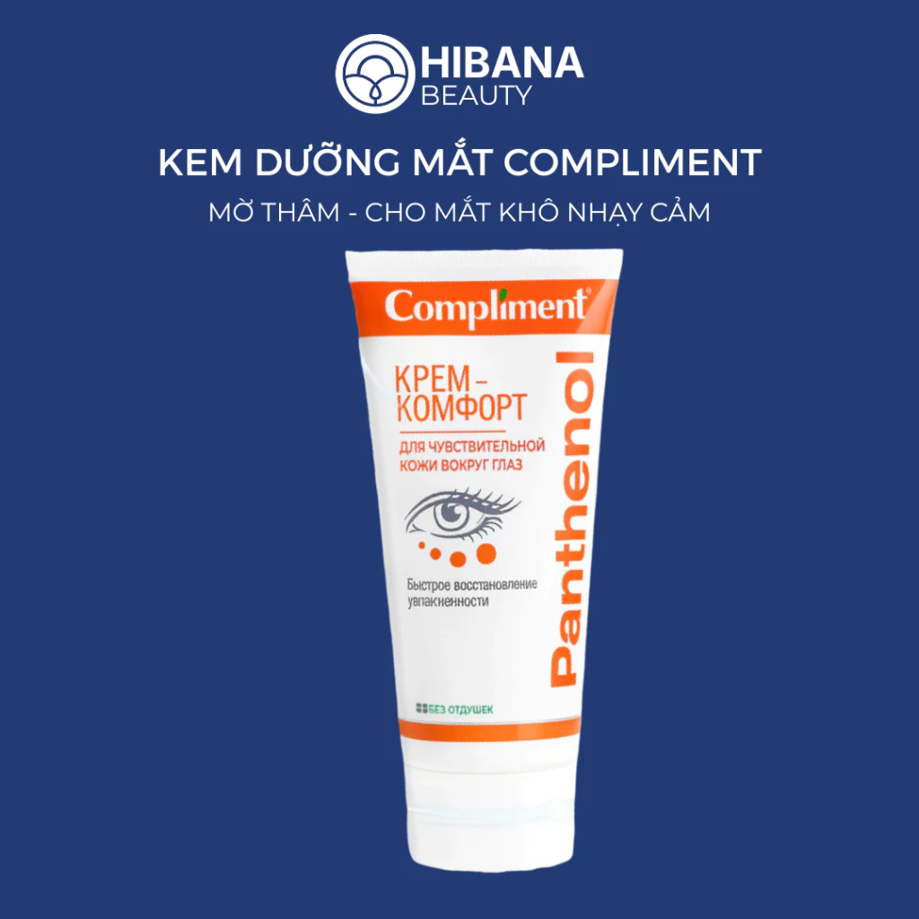 Kem Dưỡng Mắt Compliment Panthenol Phúc Hồi, Giảm Thâm Quầng, Tái Tạo, Cấp Ẩm Sâu 25ml