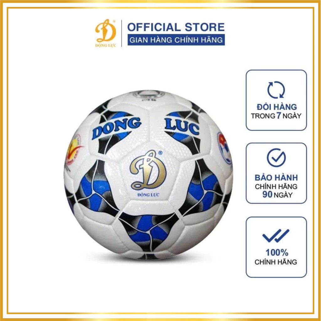 Quả bóng đá Động Lực UCV 3.05 size 5, bóng đá chính hãng tặng kèm phụ kiện kim bơm, lưới đựng.