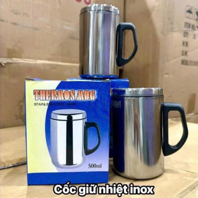 Cốc giữ nhiệt inox Thermos ,uống bia ,cà phê 500ml bằng inox 2 lớp chất lượng cao Hanni Shop