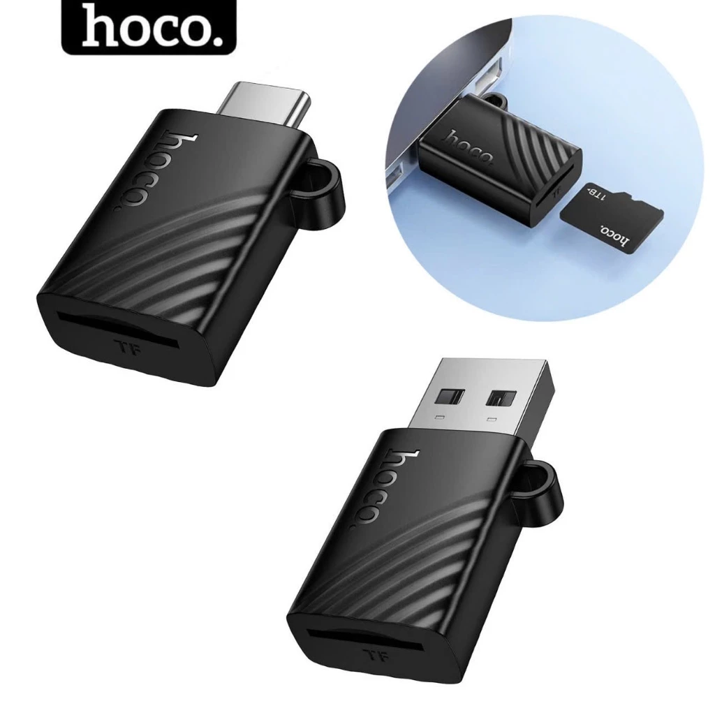 Đầu lọc thẻ nhớ micro sd cho cổng usb chính hãng hoco Bộ chuyển đổi type c cho điện thoại máy tinh laptop ...