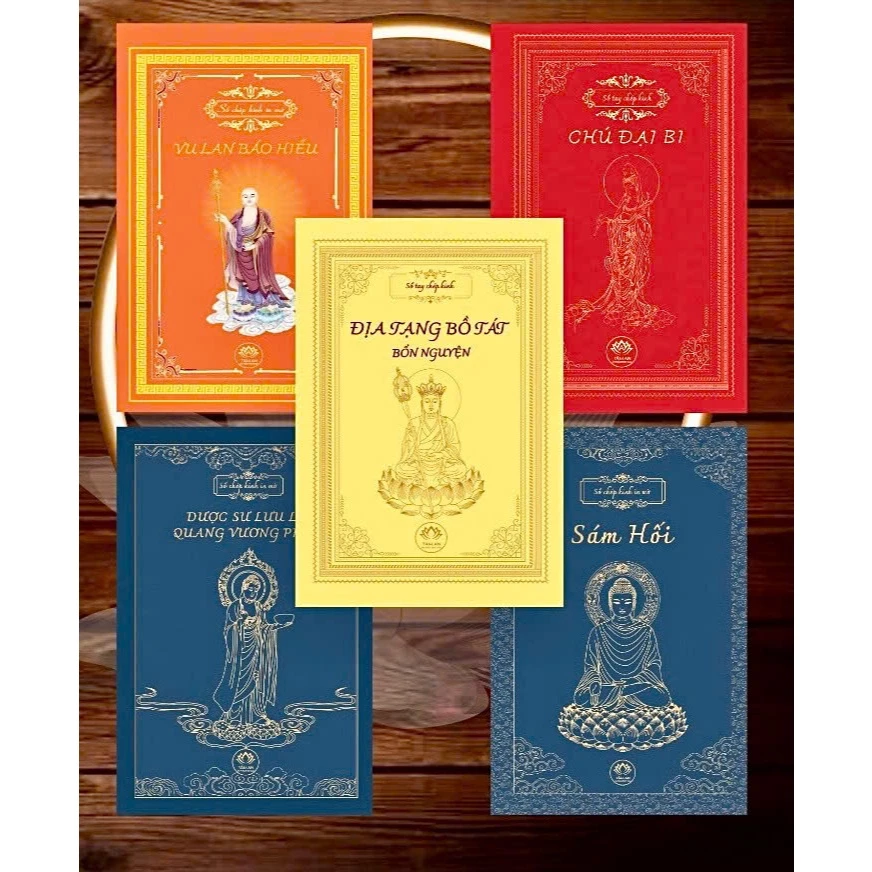 Sổ Chép (Kinh Địa tạng, sổ chép kinh Địa Tạng Chú Đại Bi Kinh Sám hối ) Giấy đẹp có tặng kèm bộ quà tặng
