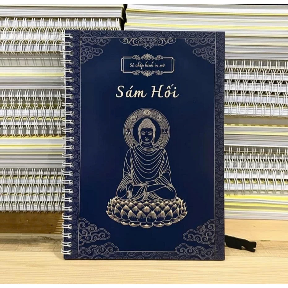 Sổ Chép (Kinh Địa tạng, sổ chép kinh Địa Tạng Chú Đại Bi Kinh Sám hối ) Giấy đẹp có tặng kèm Bút viết