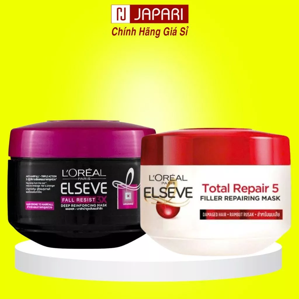 Kem Ủ Tóc Phục Hồi Hư Tổn Loreal 200ml - Ủ Tóc Loreal Elseve Phục Hồi Chuyên Sâu, Mềm Mượt - Japari