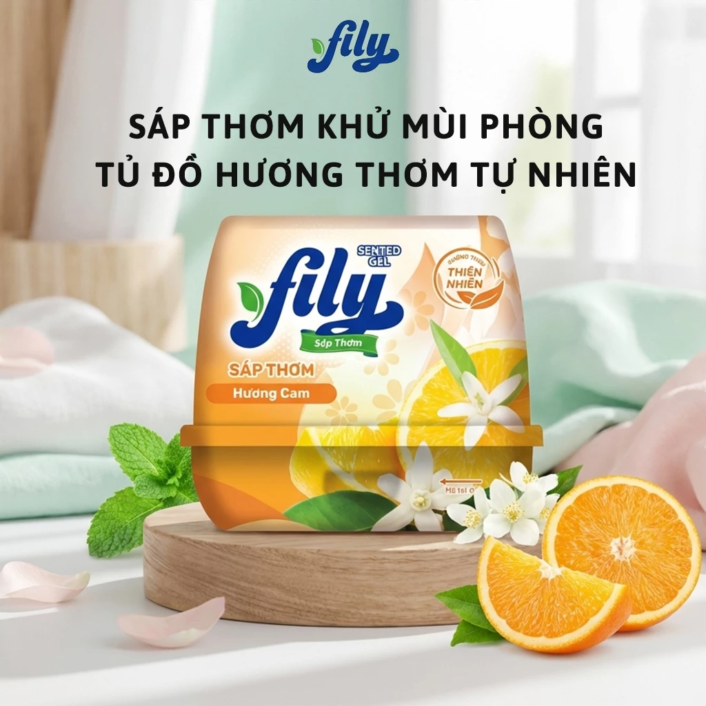 Sáp Thơm Phòng Khử Mùi Đuổi Muỗi Hương Tự Nhiên Fily Sáp Thơm Phòng Ngủ, Nhà Vệ Sinh Ô Tô Tủ Quần Áo