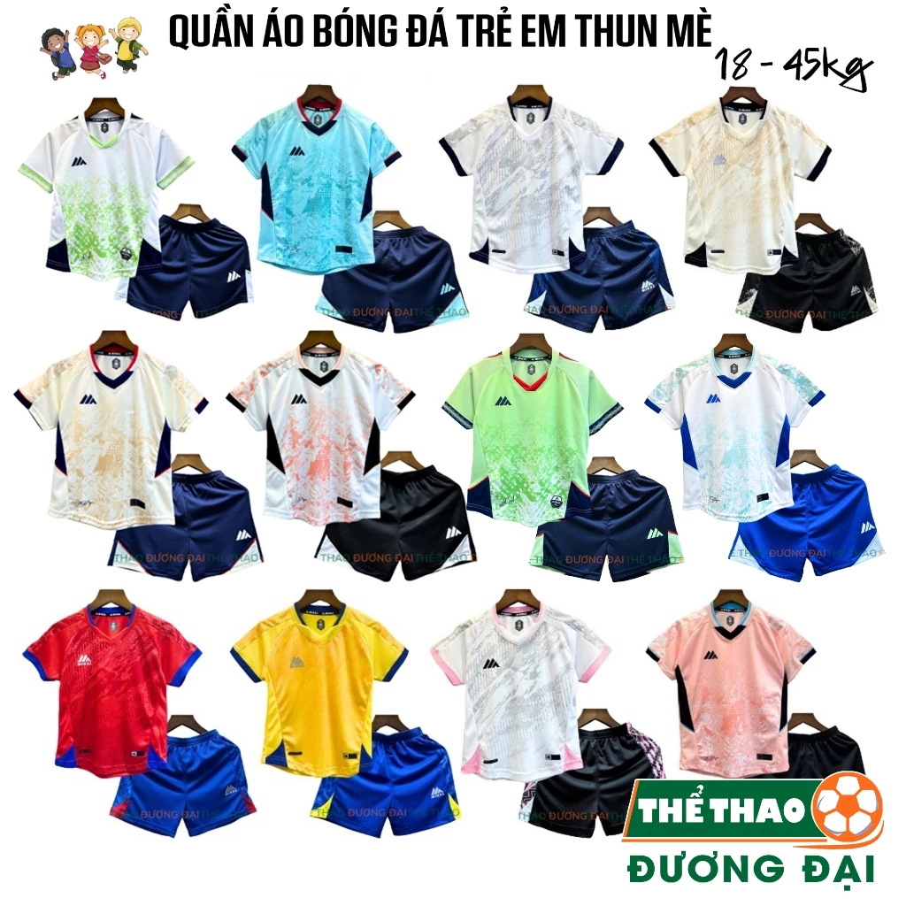 Quần Áo Bóng Đá Mikal Trẻ Em Dễ Thương Thun Mè Đồ Đá Banh Cho Bé Thể Thao Đương Đại