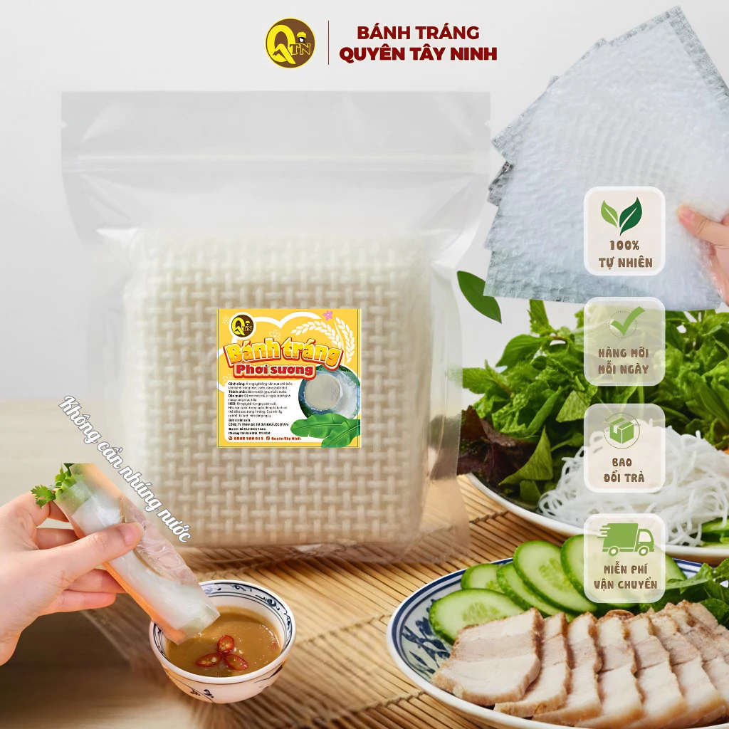 Bánh Tráng Siêu Mỏng Cuốn| Bánh Tráng Tây Ninh Siêu Mỏng| Bánh Tráng Trộn loại mỏng | Quyên tây ninh