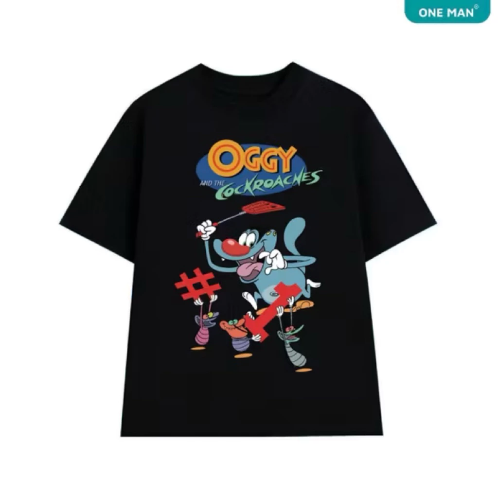Áo Thun OGGY, Hoạt Hình Vui Nhộn, Vải Đẹp Chất Cotton 2 Chiều Thoáng Mát Hàng L1