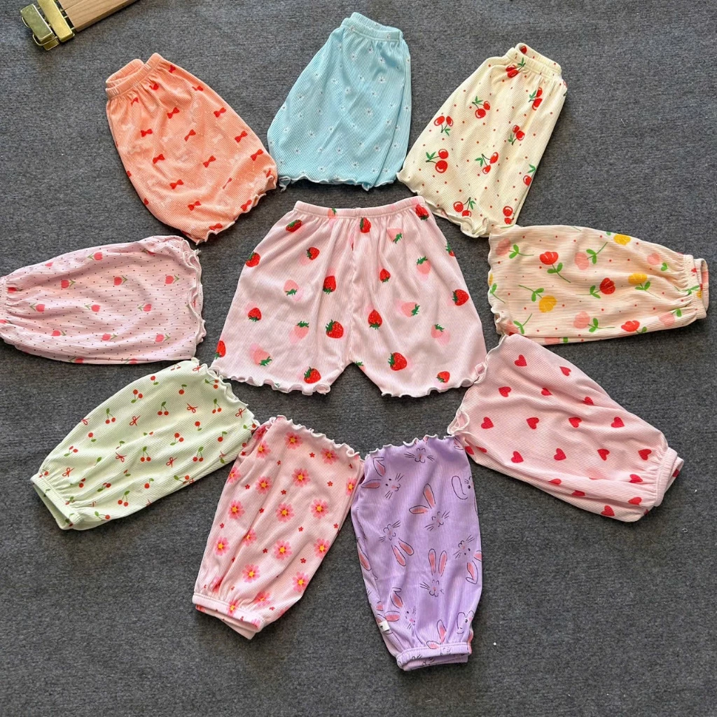 ( XẢ HÀNG) Combo 10 chiếc QUẦN CHỤC chất vải thun tăm lụa cho bé gái 4-15kg (Giao màu ngẫu nhiên)