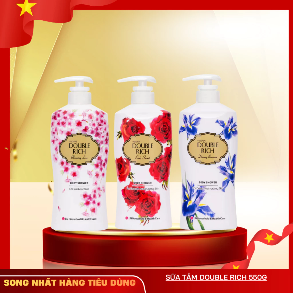 Sữa Tắm Double Rich Cân Bằng Ẩm Hương Nước Hoa 550g