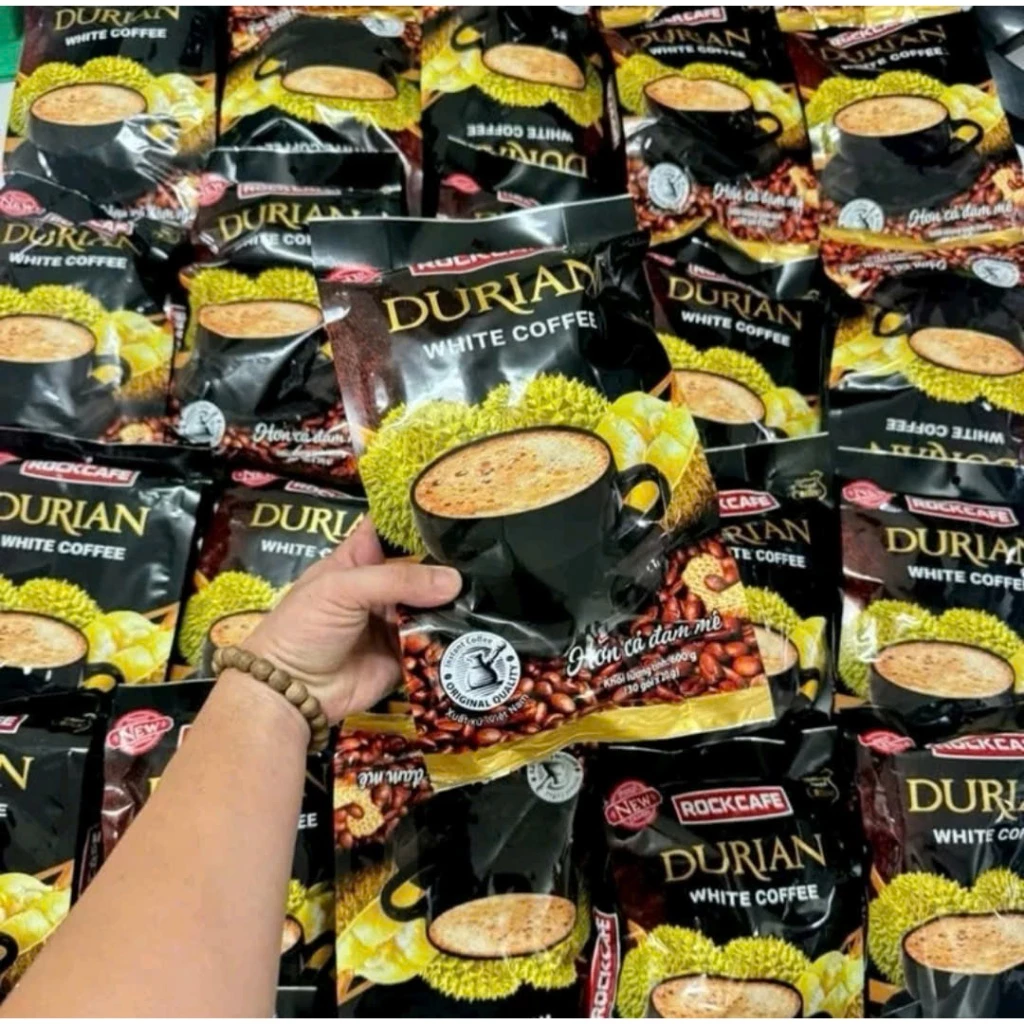 Combo 5 bịch Cà Phê SẦU RIÊNG - cà phê DỪA Rockcafe Túi 30 gói x 20 g