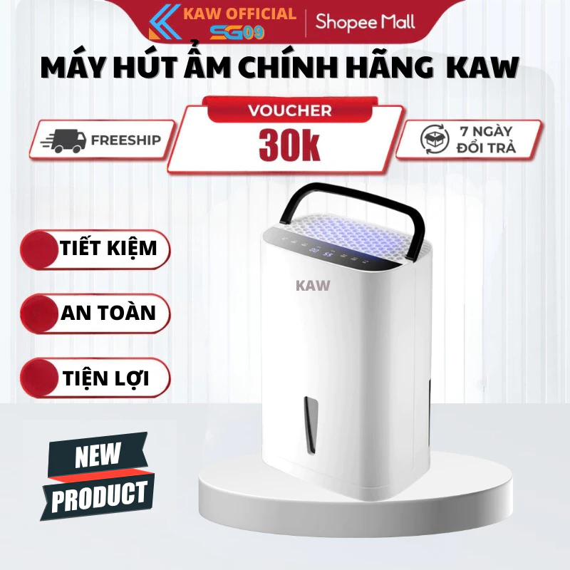 Máy Hút Ẩm KAW Dung Tích Lớn, Diện Tích Hút Ẩm Lớn 4L/12L, Hút Ẩm Tủ Quần Áo, Nhà Cửa, Giảm Ẩm Mốc