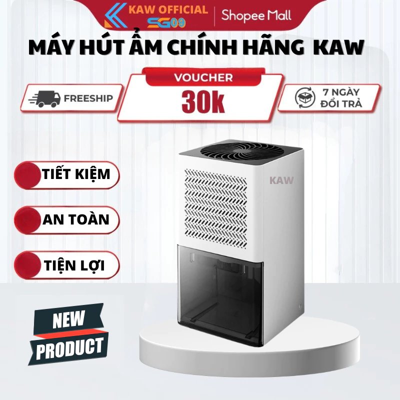 Máy Hút Ẩm Không Khí KAW Mini Tiện Lợi Cho Phòng Ngủ, Tủ Quần Áo, Giảm Ẩm Mốc, BH12 tháng
