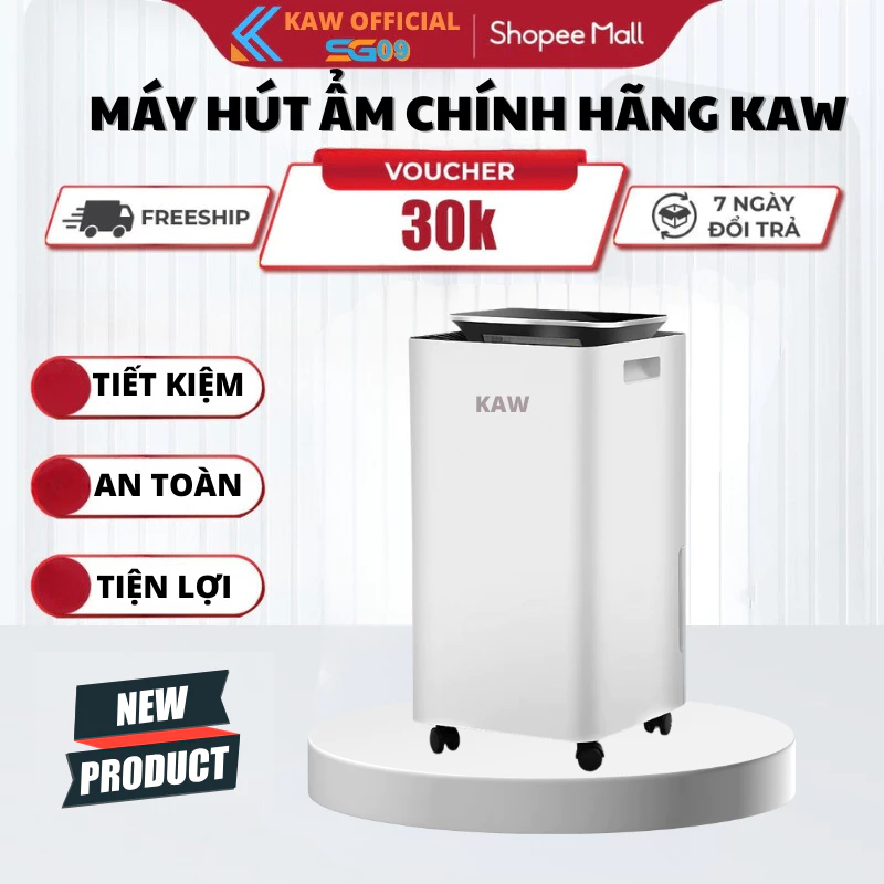 Máy Hút Ẩm Lọc Không Khí KAW K12L, Công Suất Cao Hút Ẩm, Văn Phòng, Nhà Cửa, BH 24 Tháng