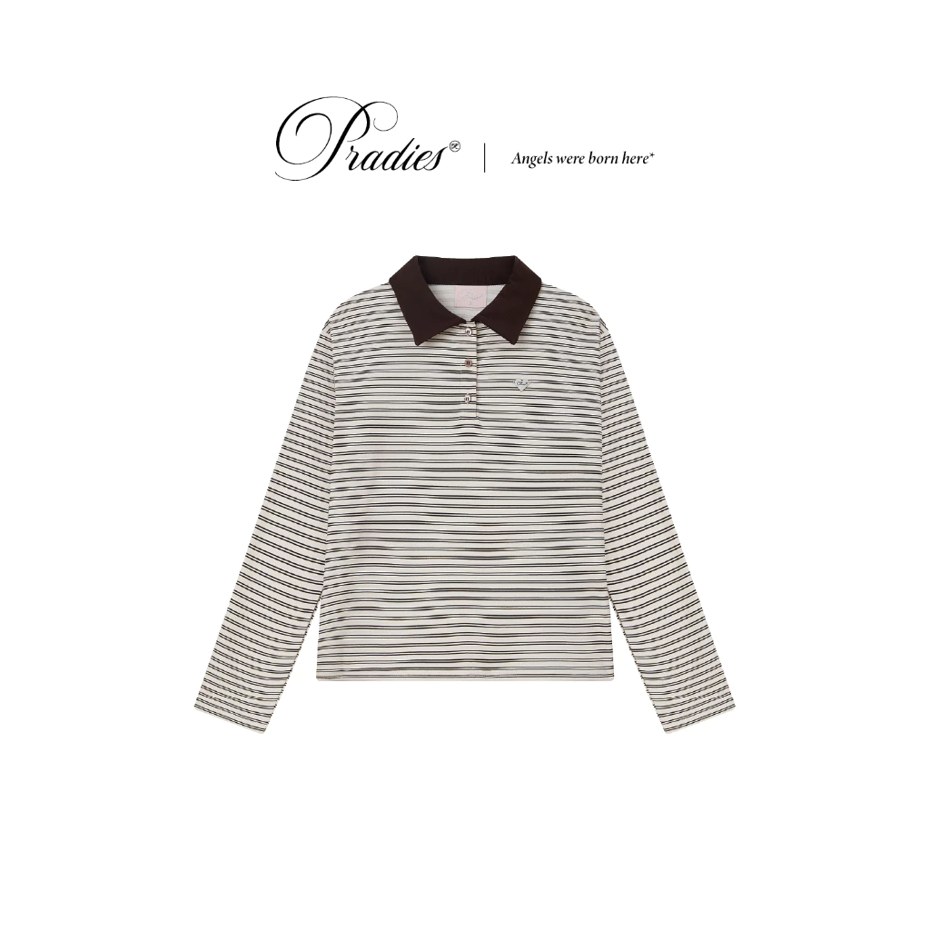 Áo Sọc Tay Dài PRADIES - Polo Striped Top