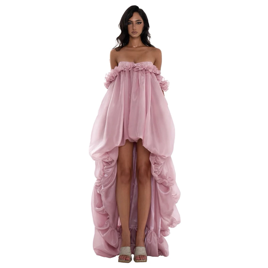 [ 𝙃𝙔𝙋𝙀𝙊𝙍𝙃𝙔 ] Ily Ruffle Midi Dress - ĐẦM THIẾT KẾ CÚP NGỰC DÁNG DÀI SIÊU PHỒNG CÔNG CHÚA