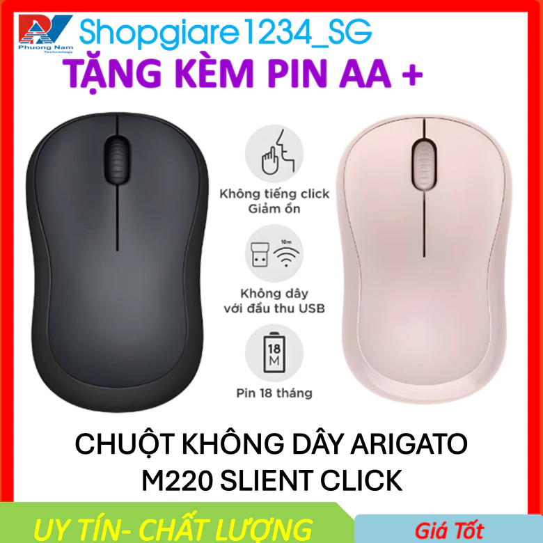 Chuột Không Dây V181/ M220/ Mixie R518 - Hàng Nhập Khẩu- Bảo Hành 12 Tháng