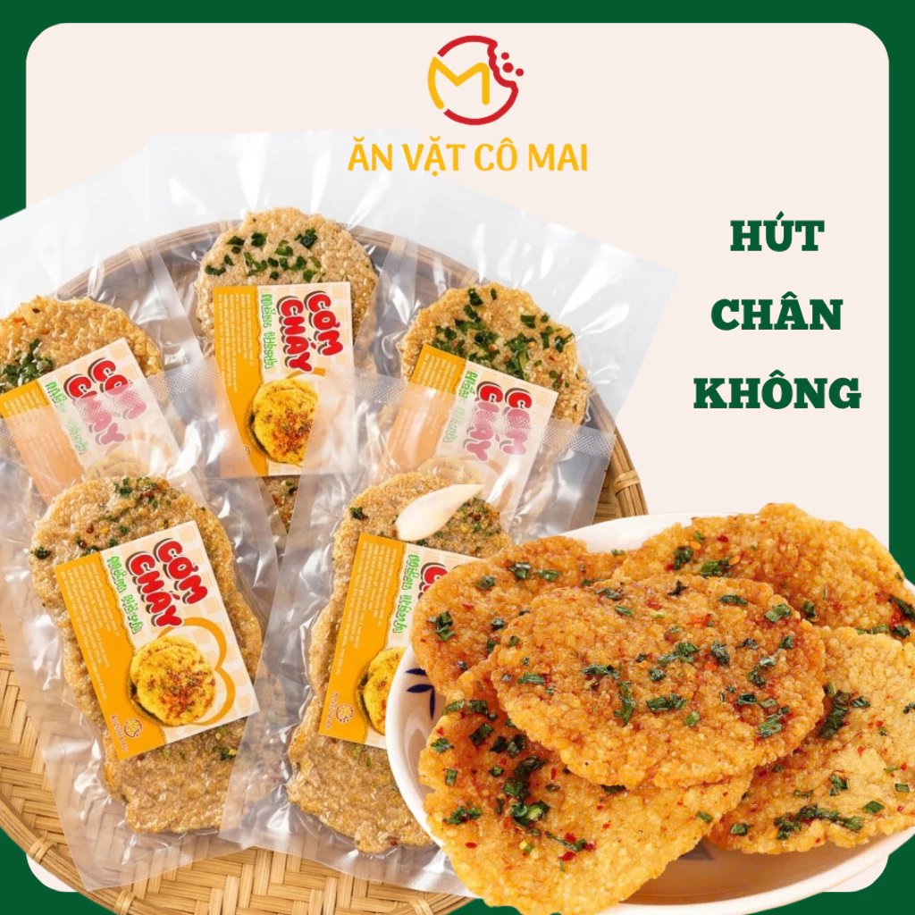 Cơm Cháy Mắm Hành - 5 TÚI (Hút Chân Không) - DỄ VỠ KHÁCH CÂN NHẮC KHI MUA