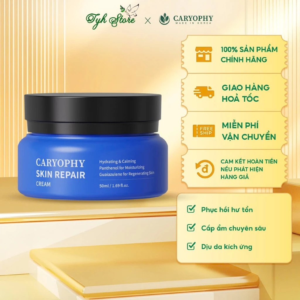 Kem dưỡng giúp phục hồi da Caryophy 50ml (Caryophy Skin Repair Cream 50ml​)