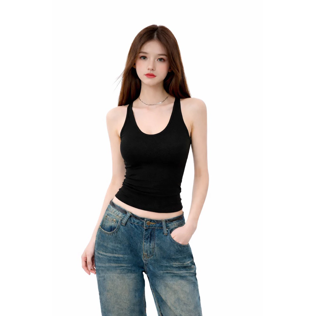 PQ02-Áo 3 lỗ, thân dài 42-53kg chất bozip mềm mịn ôm body, tôn dáng