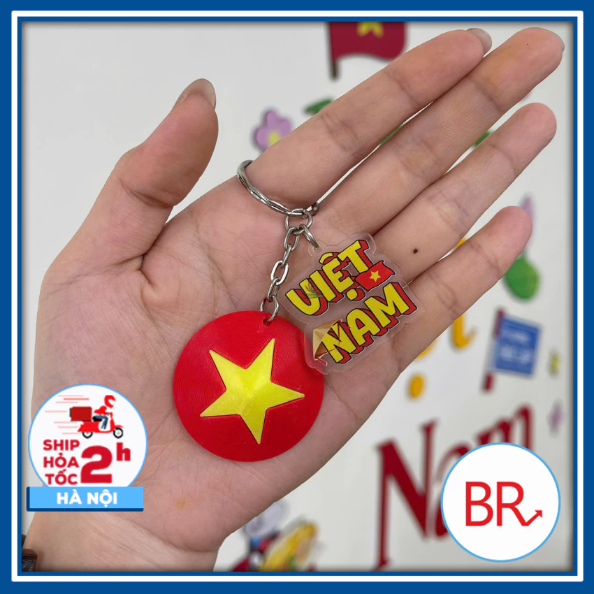 [Quà tặng 2/9–30/4] Sỉ Móc Khóa Yêu Nước  Nón Lá Cờ Việt Nam–Móc Khóa Cờ Đỏ Sao Vàng, Quà Tặng Lưu Niệm Yêu Nước 02726