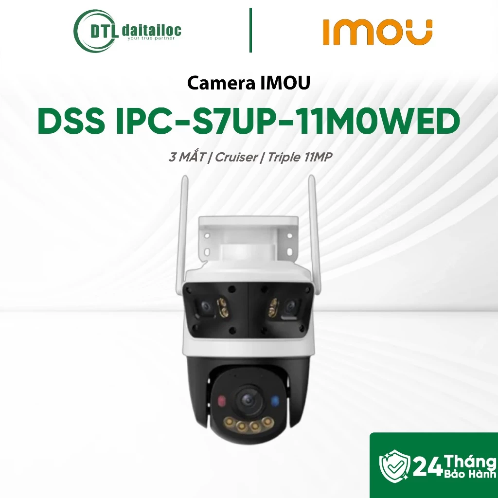 Camera Imou IPC-S7UP-11M0WED 3 MẮT Cruiser Triple 11MP | Chính hãng | Bảo hành 24 tháng