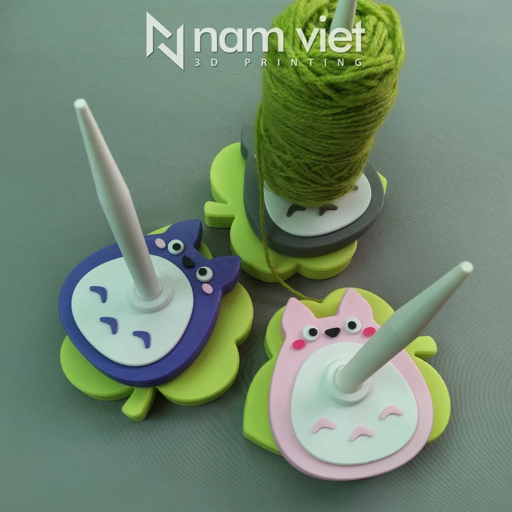Đế Xoay Len 🔥 Totoro 🔥 quay êm, đều, đế đầm chắc chắn chống trượt, ngã đổ khi quay – Phụ Kiện Đan Len