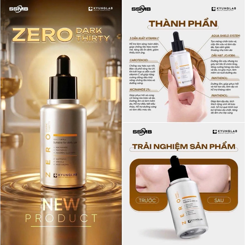 Tinh Chất Dưỡng Sáng Da Chống Oxy Hóa KyungLab Zero Dark Thirty 50ml