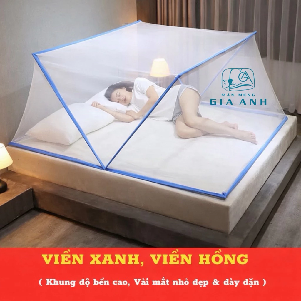 Màn Chụp Tự Bung Gấp Gọn Siêu Nhanh 3 - 5s Siêu Nhanh Tiện Gọn Thông Minh Chống Muỗi Đầy Đủ Kích Thước