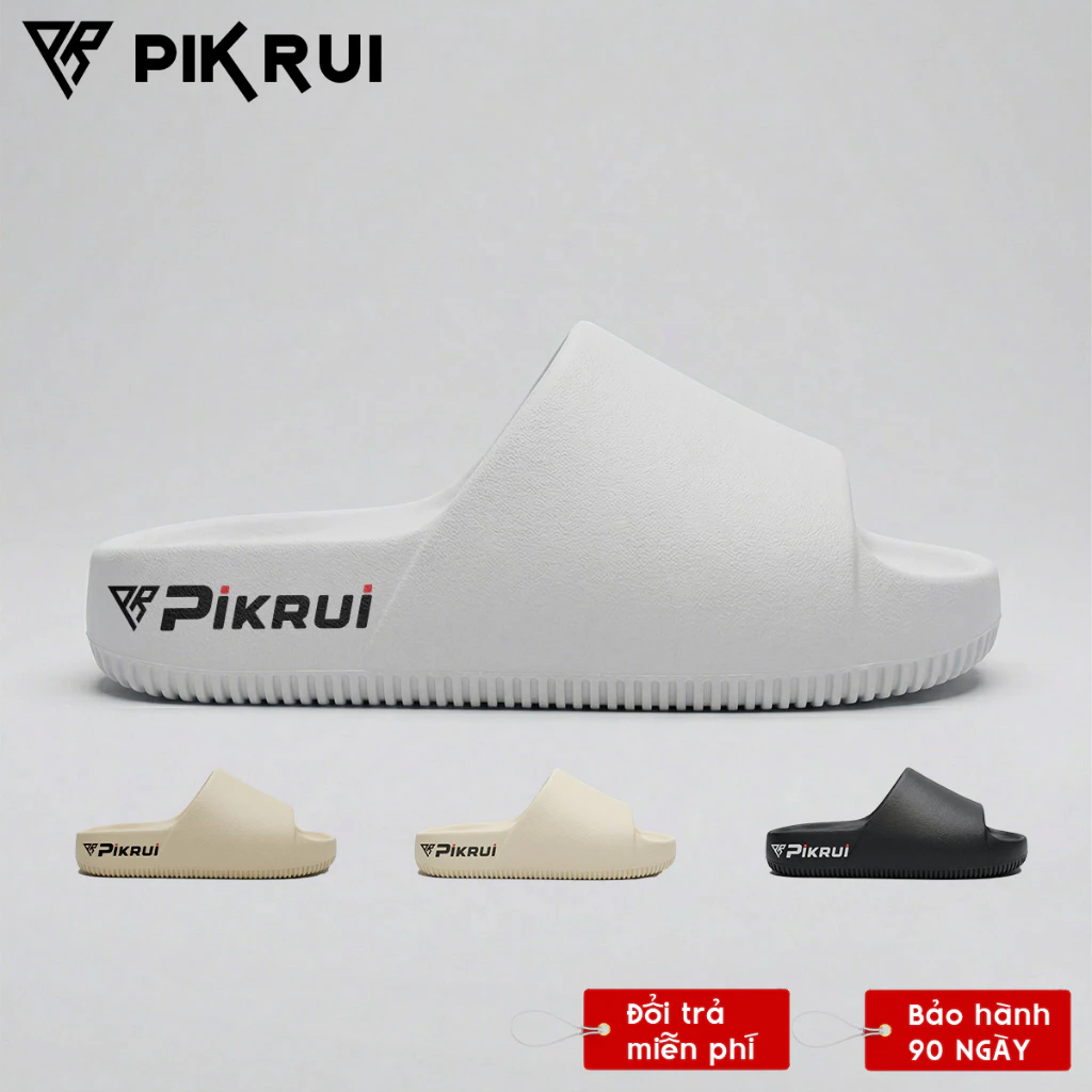Dép Đúc Quai Ngang  nam nữ mẫu dép PIKRUI Unisex Đế Dày Siêu Êm Chống Trượt Thiết Kế Basic Cho Nam Nữ Couple