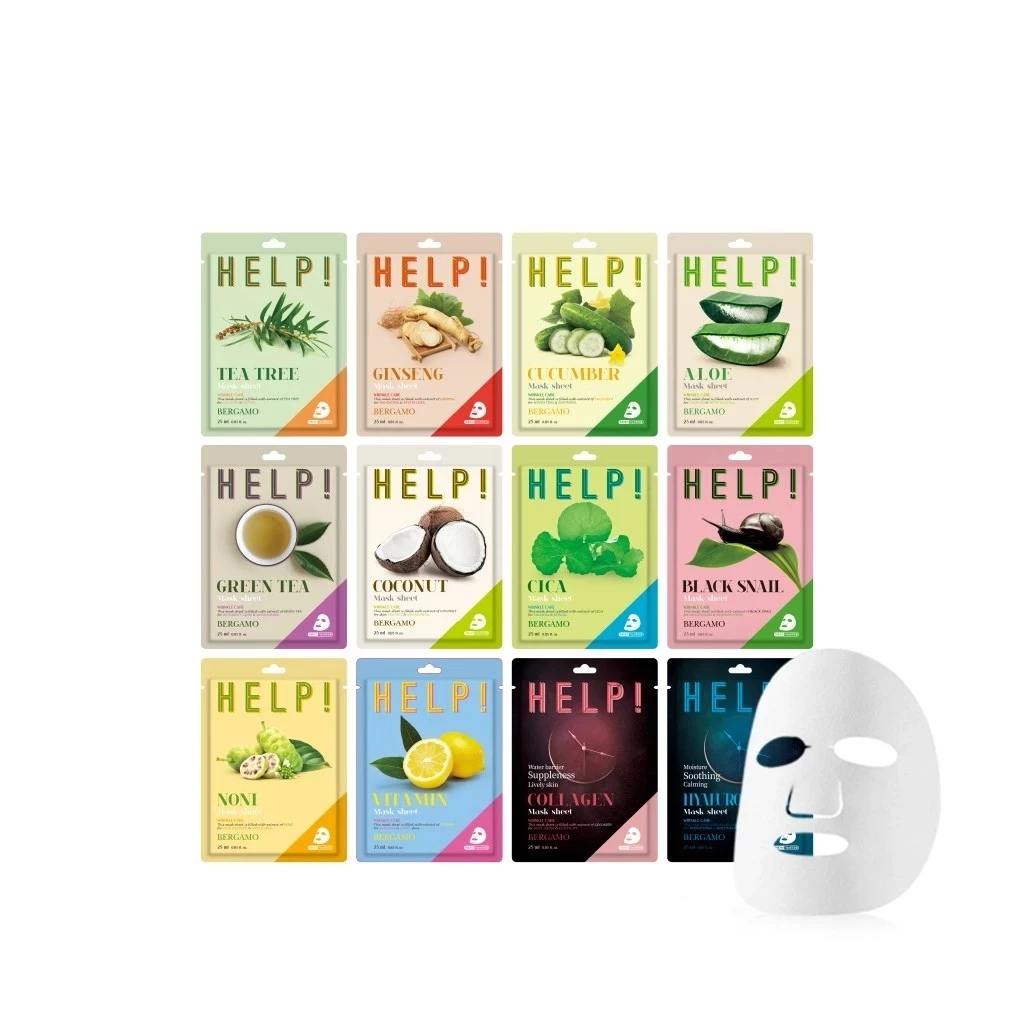 Bộ mặt nạ dưỡng da Bergamo Help Mask Pack (1 Miếng)