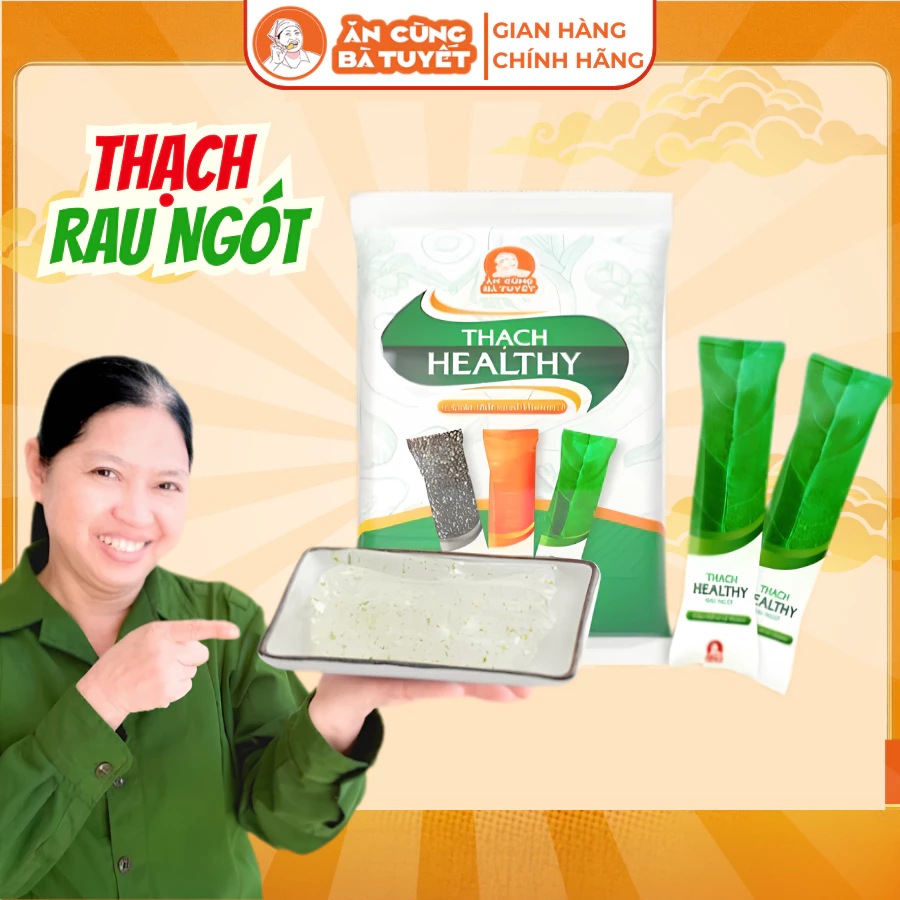 COMBO 10 gói THẠCH RAU CỦ ĂN CÙNG BÀ TUYẾT đồ ăn vặt  VIỆT NAM M1