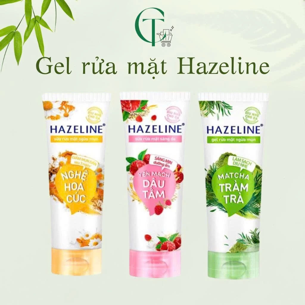 GEL RỬA MẶT Hazeline phù hợp mọi loại da 100g
