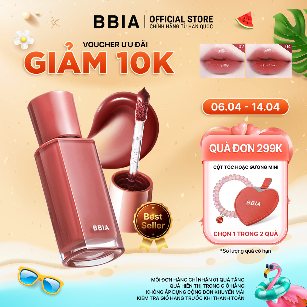 Son tint bóng căng mọng, trong trẻo BBIA Glow Tint (3.2g)