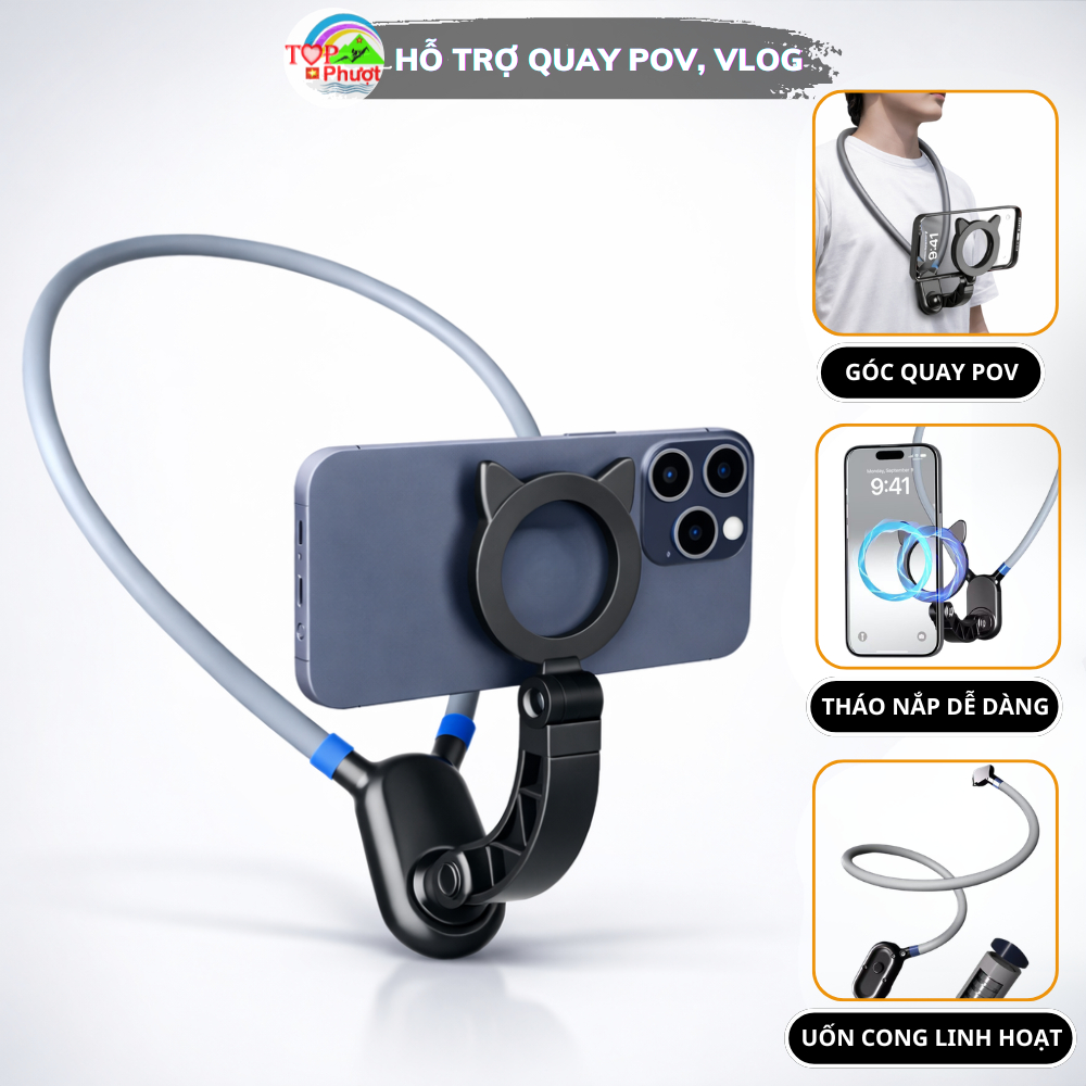 Bộ Dây Đeo Vòng Cổ Gắn Điện Thoại, Camera Hành Trình, Gopro,..,Đa Dạng Mẫu…
